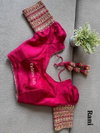 Ruhi Designer Vichitra Silk Puff Blouses Exporters In India